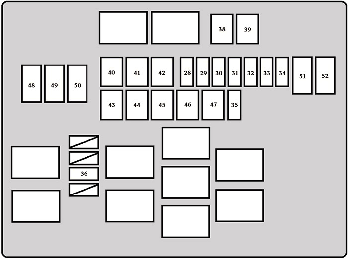 Toyota Dyna U600/U800 Sicherungsdiagramm