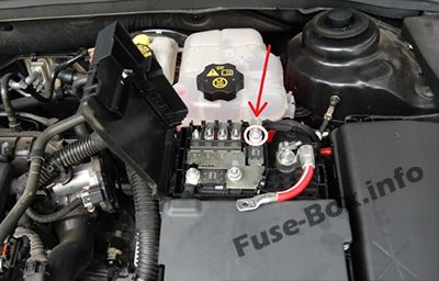 Motor-Vorsicherungskasten: Chevrolet Cruze (2008-2016)