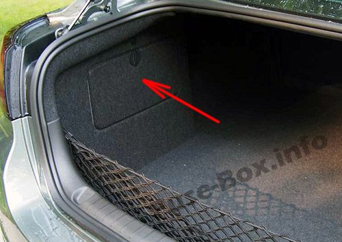 Position des Sicherungskastens im Kofferraum: Chevrolet SS