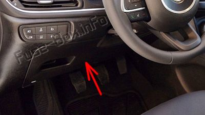 Fiat Tipo Sicherungskasten im Innenraum Sicherungsdiagramm