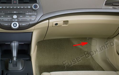 Honda Accord Sicherungskasten im Innenraum Sicherungsdiagramm