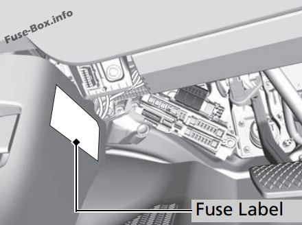 Honda Odyssey Sicherungskasten im Innenraum Sicherungsdiagramm