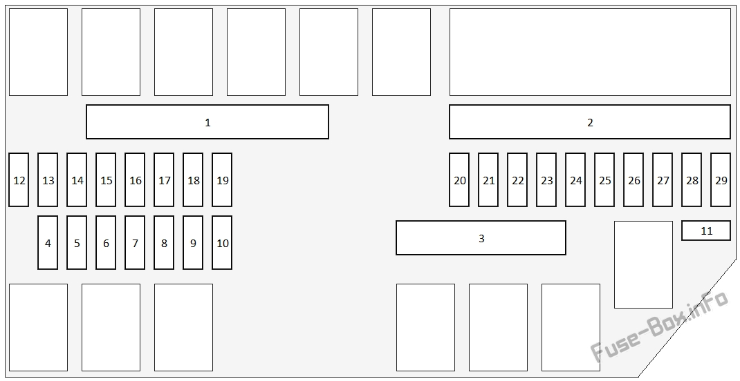 Honda Pilot Sicherungskasten im Motorraum Sicherungsdiagramm