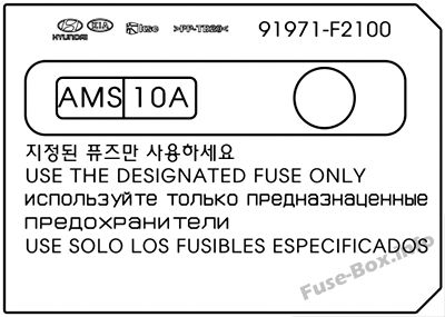 Hyundai Kona Sicherungsdiagramm