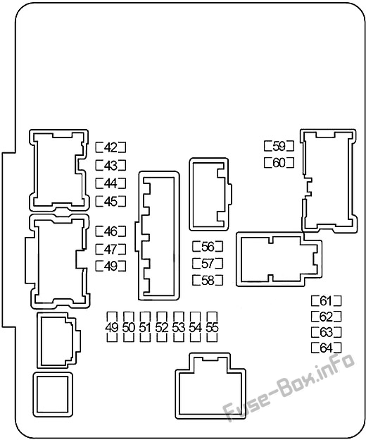 Infiniti Q50 V37 Sicherungskasten im Motorraum Sicherungsdiagramm