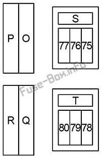 Infiniti QX56 / QX80 Z62 Sicherungskasten im Motorraum Sicherungsdiagramm