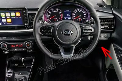 KIA Stonic Sicherungskasten im Innenraum Sicherungsdiagramm
