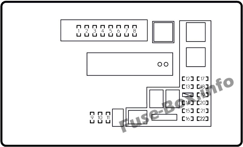 Lexus GS250 / GS350 L10 Sicherungskasten im Motorraum Sicherungsdiagramm