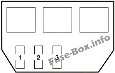 Lexus GS450h S190 Sicherungskasten im Kofferraum Sicherungsdiagramm