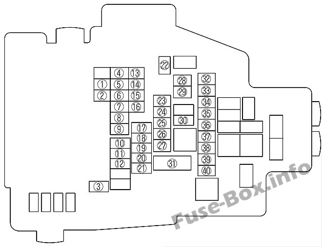 Mazda 6 GH1 Sicherungsdiagramm