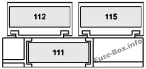 Mercedes-Benz C-Klasse W204 Sicherungskasten im Kofferraum Sicherungsdiagramm