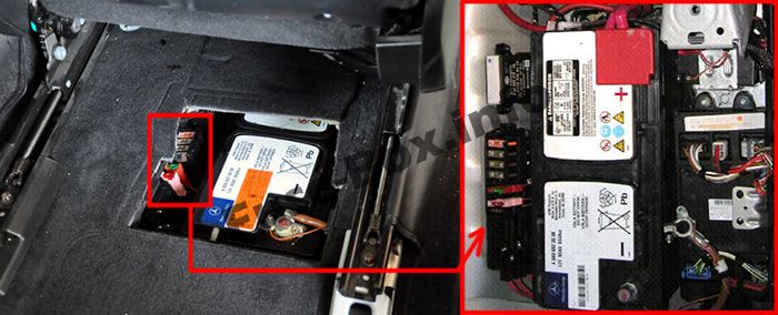 Vorsicherungskasten für Batteriefach: Mercedes-Benz M-Klasse (2006-2011)