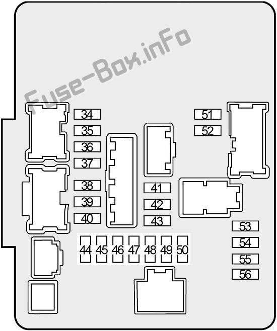 Nissan Altima L33 Sicherungskasten im Motorraum Sicherungsdiagramm