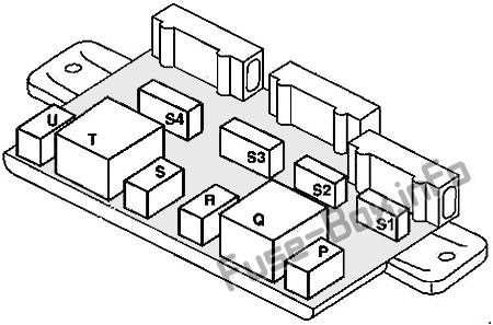 Sicherungskasten unter dem linken Sitz: Smart Fortwo (1998, 1999, 2000, 2001, 2002)