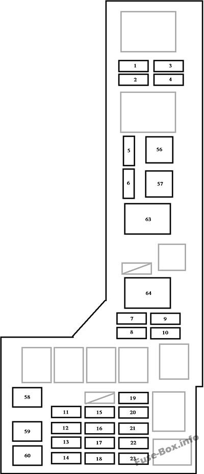 Toyota Avalon XX20 Sicherungskasten im Motorraum Sicherungsdiagramm