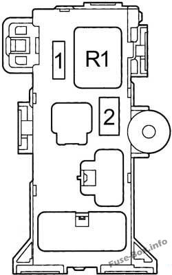 Schaltplan Sicherungskasten 3 Instrumententafel: Toyota RAV4 (1995, 1996, 1997)