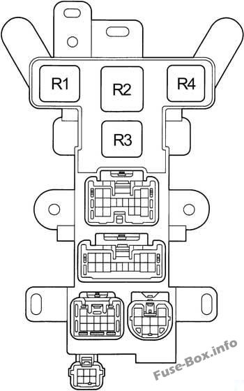 Fahrgastraum-Relaiskasten: Toyota RAV4 (1995, 1996, 1997)