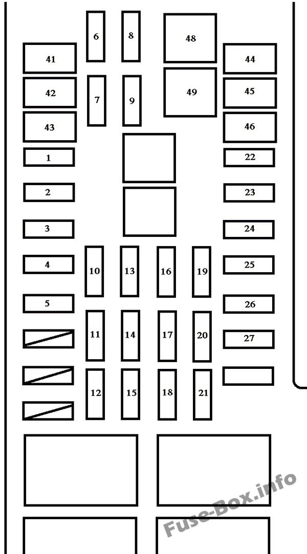 Toyota Tundra Sicherungskasten im Motorraum Sicherungsdiagramm