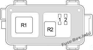 Toyota Yaris / Vitz / Belta XP90 Sicherungskasten im Motorraum Sicherungsdiagramm